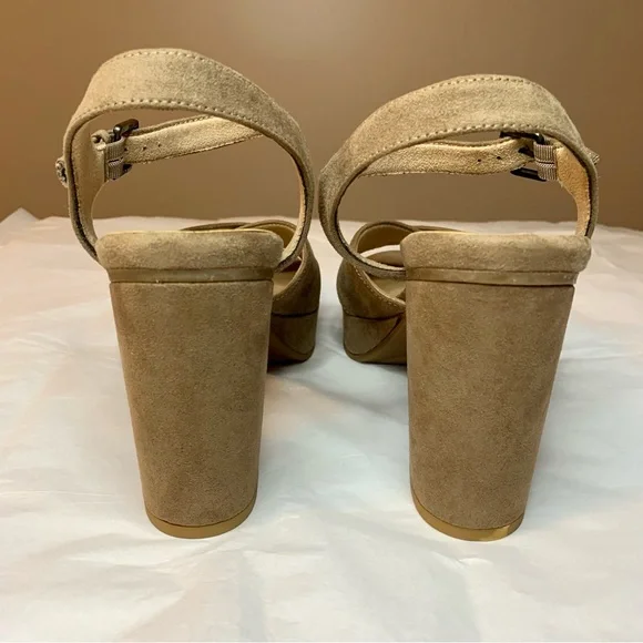 SOUL Naturalizer Taupe Block Heel Platform Sandal | 9M - Picture 9 of 13